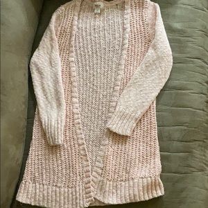 Pink cardigan